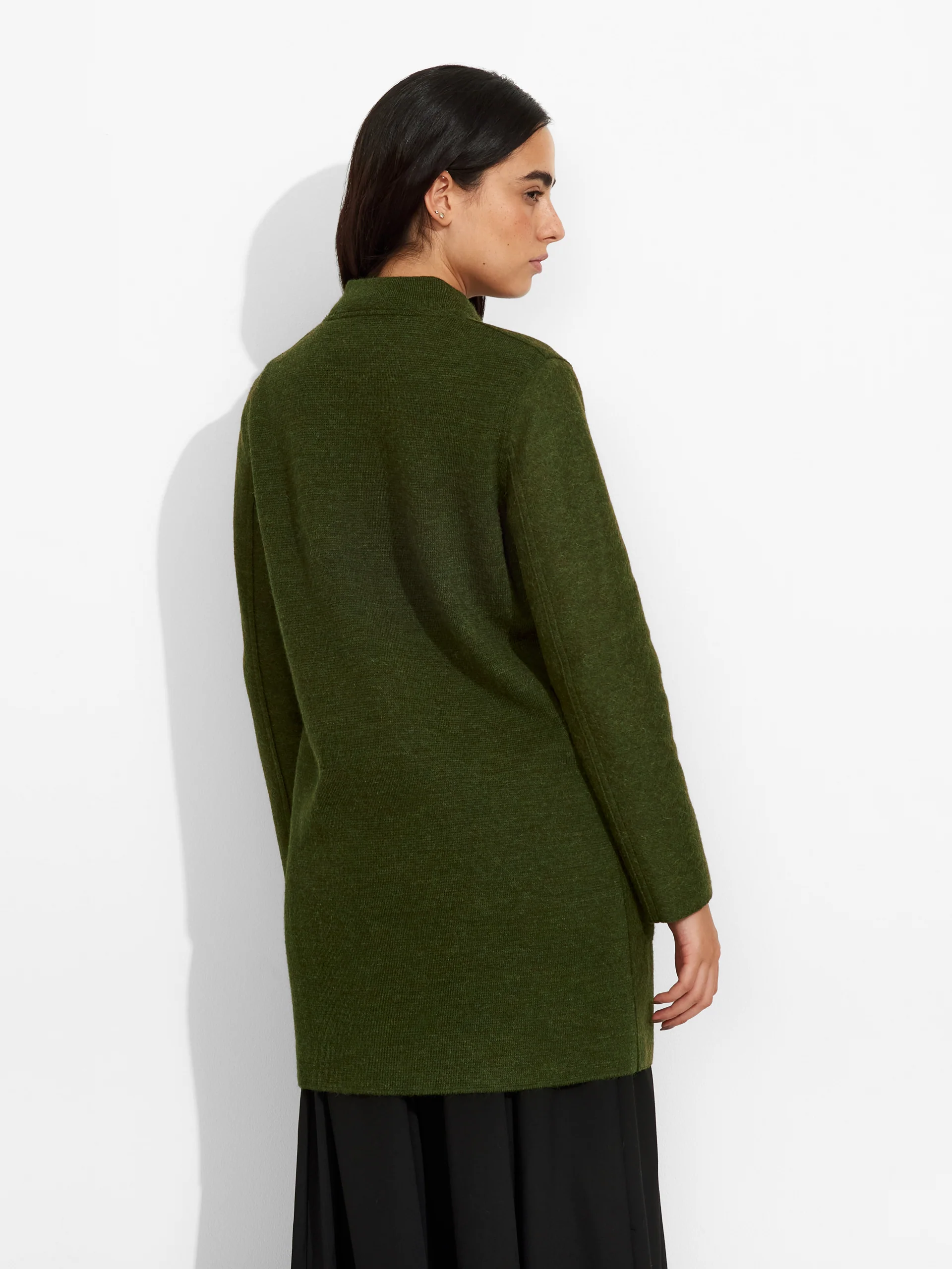 Abrigo Zybil De Alpaca Color Verde - Image 3