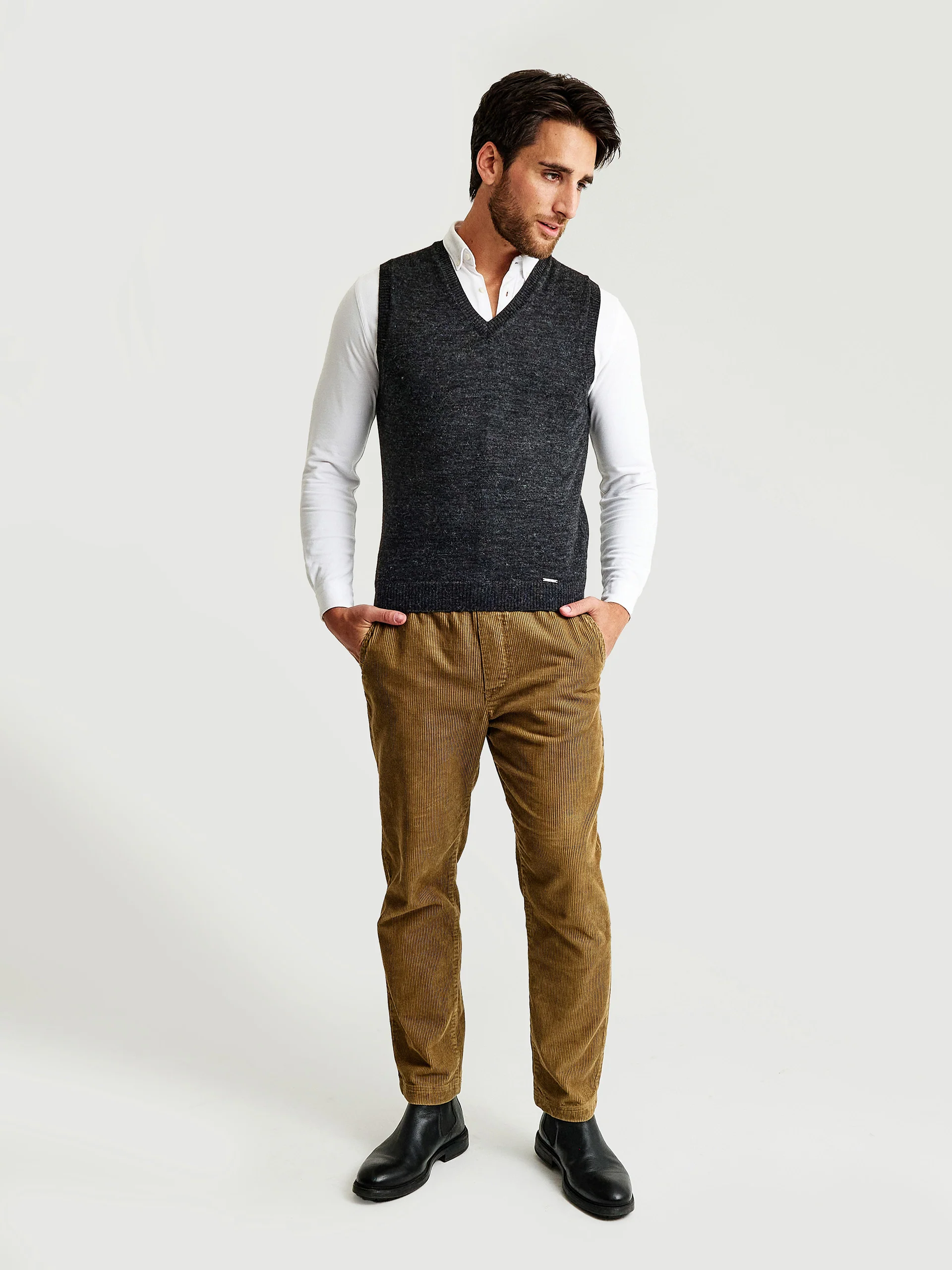 Chaleco Abel De Baby Alpaca Color Anthracite - Image 4