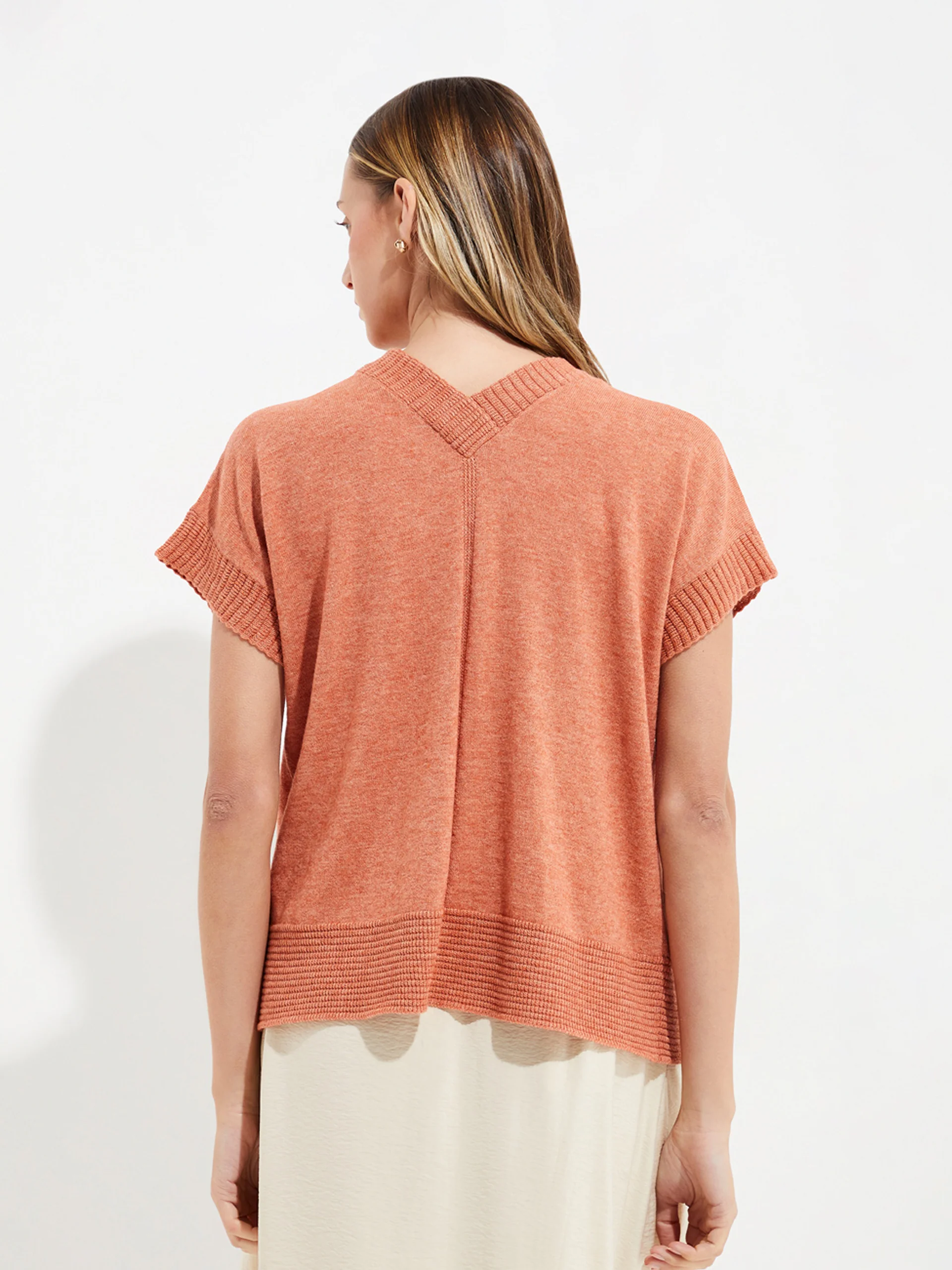 Chaleco Ymelde De Algodón Color Naranja - Image 3