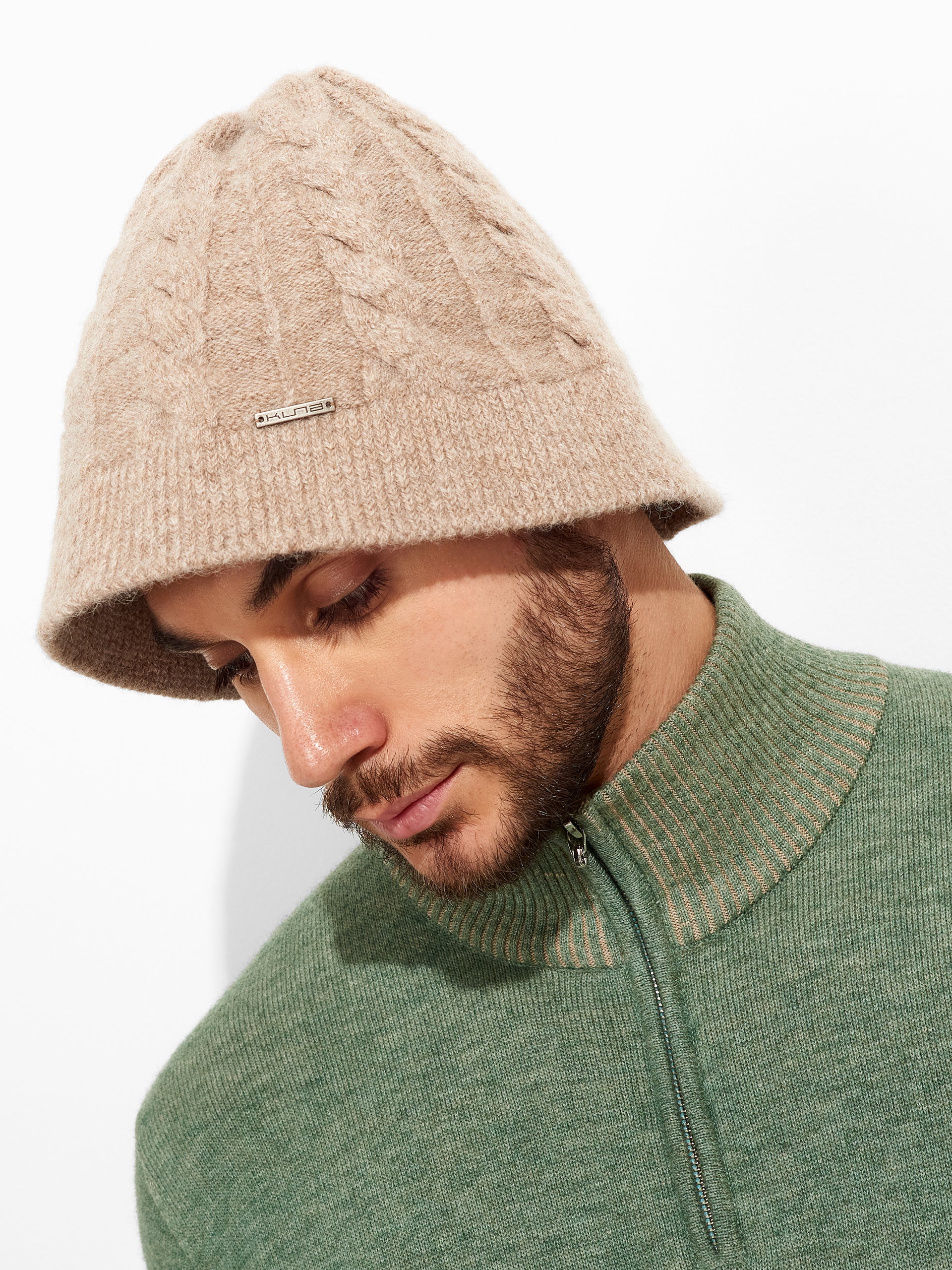 Gorro Zuzette De Baby Alpaca Color Marrón - Image 5