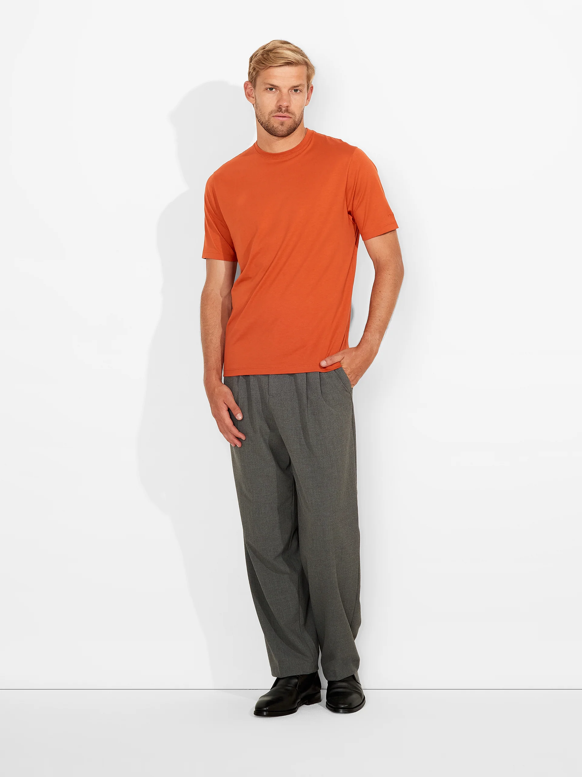 Polo Winchester De Algodón Pima Color Naranja - Image 4