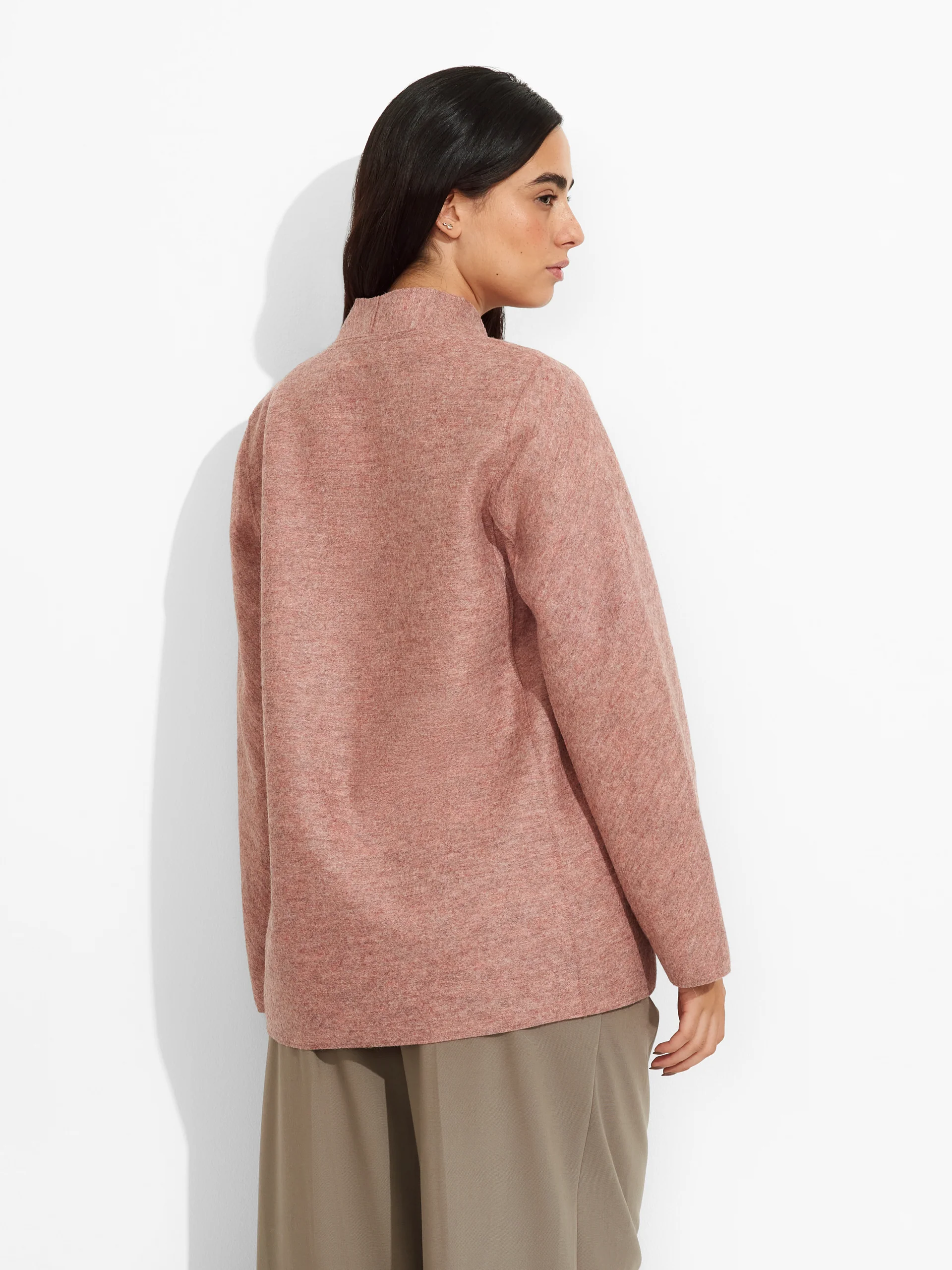 Saco Zadig De Alpaca Color Rosado - Image 3