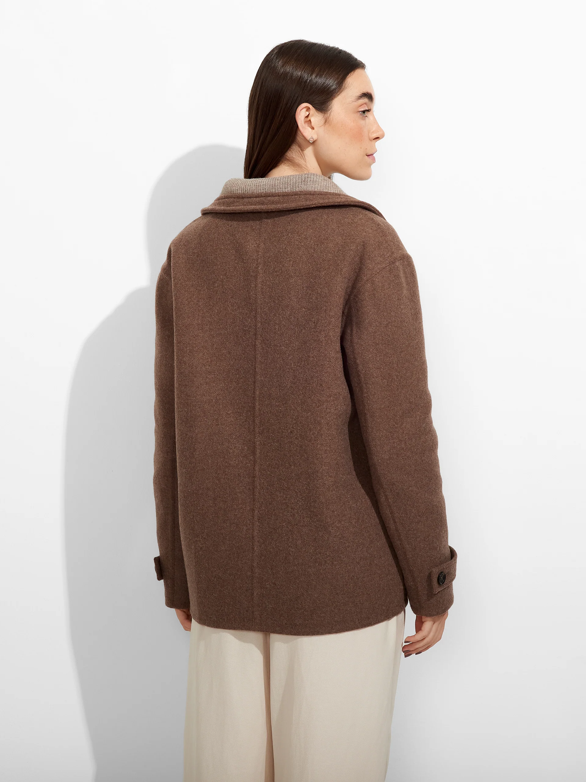 Saco Zazie De Baby Alpaca Color Beige - Image 3